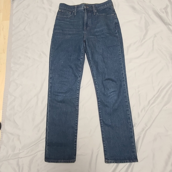 Madewell Blue Straight Leg Jeans - Picture 12 of 12